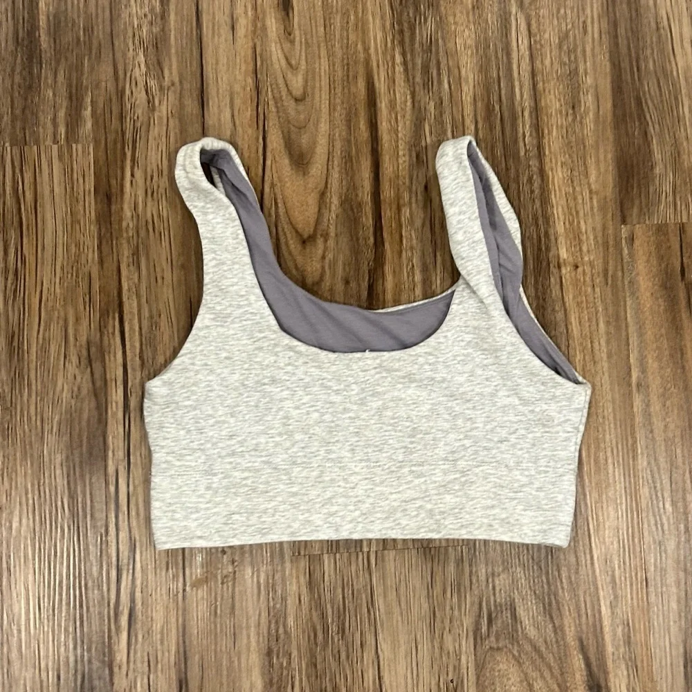 Purple and grey fabletics sports bra top - Picture 2 of 3